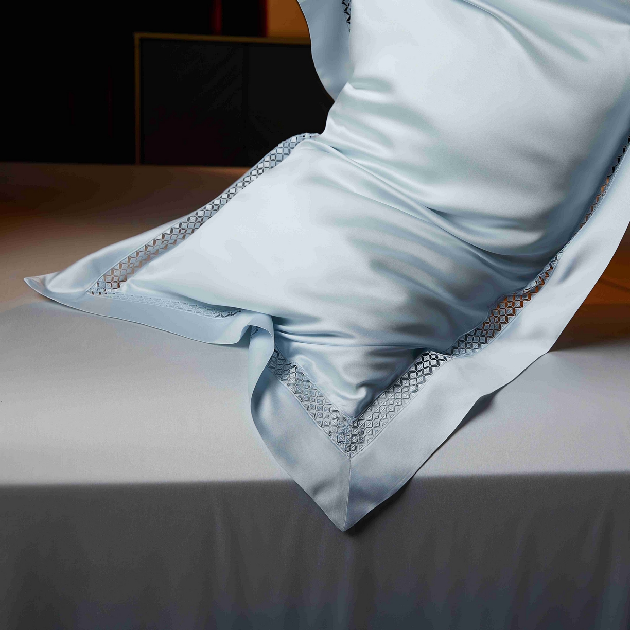 91家纺网 家纺一手货源 找家纺 米多多 2025新款天丝蚕丝夏被【含30%蚕丝】 冰蓝