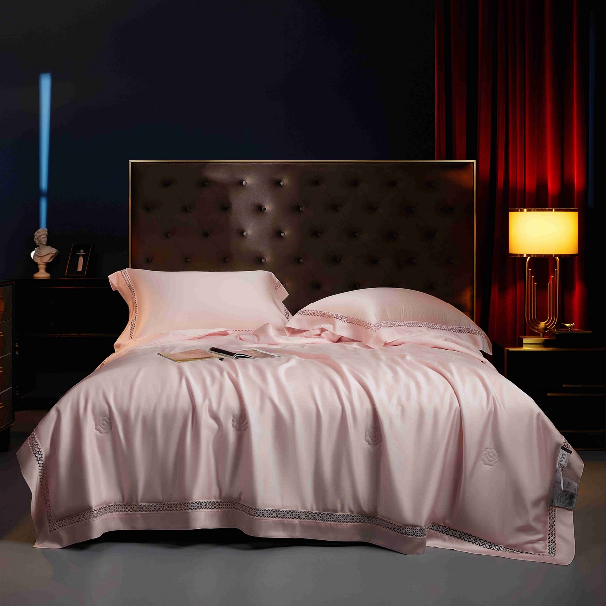 91家纺网 家纺一手货源 找家纺 米多多 2025新款天丝蚕丝夏被【含30%蚕丝】 樱花粉