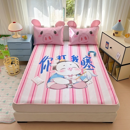 91家纺网 家纺一手货源 找家纺 乐童家纺 2025新款大版300D冰藤席 你打我噻