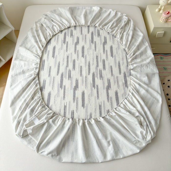 91家纺网 家纺一手货源 找家纺 如意朵 2025全棉老粗布刺绣床笠系列 小企鹅