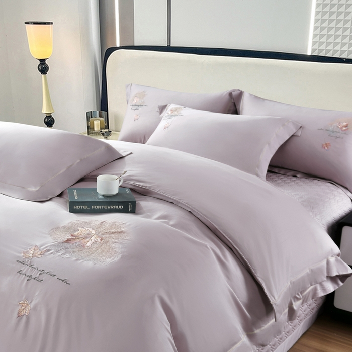 91家纺网 家纺一手货源 找家纺 （总）OL家纺 2025新款100支天丝棉居家轻奢床盖夹棉防滑四件套