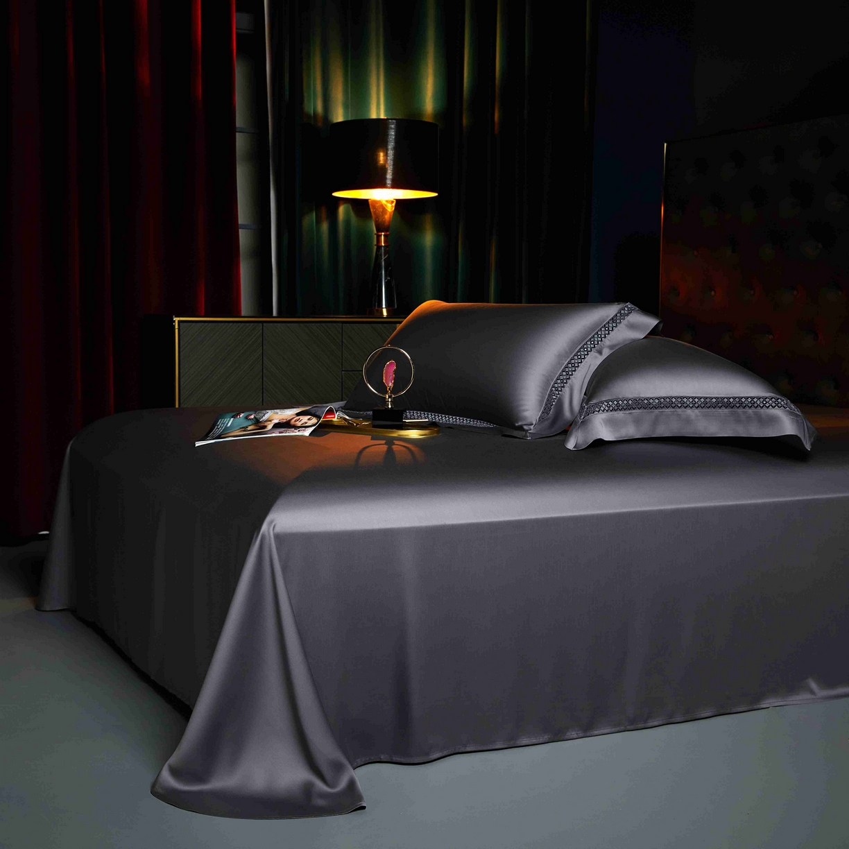 91家纺网 家纺一手货源 找家纺 米多多 2025新款天丝蚕丝夏被【含30%蚕丝】 绅士灰