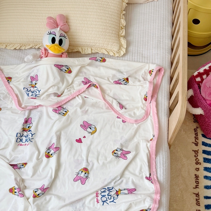 91家纺网 家纺一手货源 找家纺 （总）星期八 2025新款婴儿裸睡级冰丝毯迪斯尼凉感毯