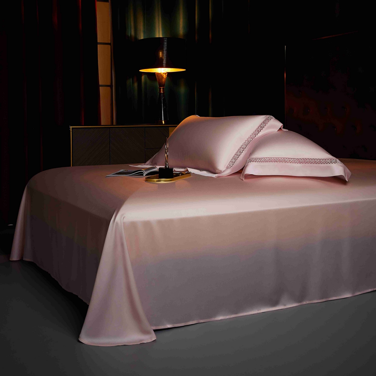 91家纺网 家纺一手货源 找家纺 米多多 2025新款天丝蚕丝夏被【含30%蚕丝】 樱花粉