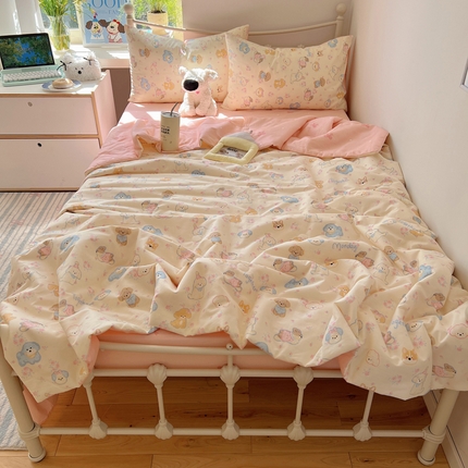 91家纺网 家纺一手货源 找家纺 （总）桃喜 2025春夏新款全棉夏被