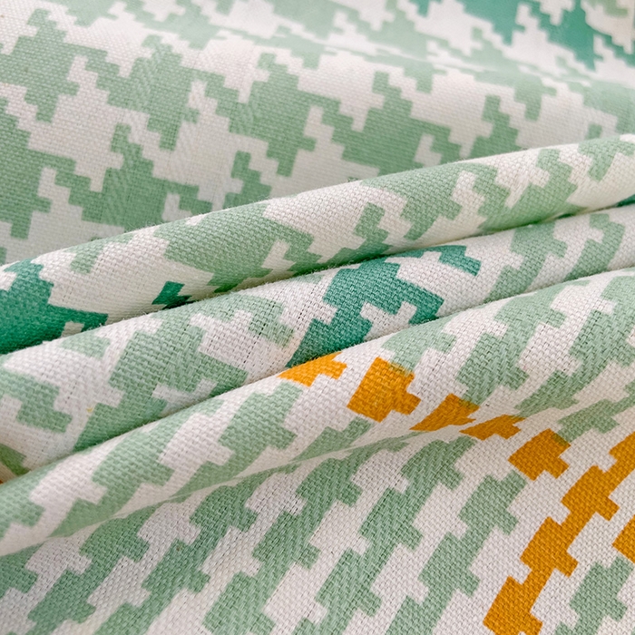 91家纺网 家纺一手货源 找家纺 宜家坊 2025新款春夏原棉鱼骨棉老粗布花边印花床单软凉席三件套 千鸟格