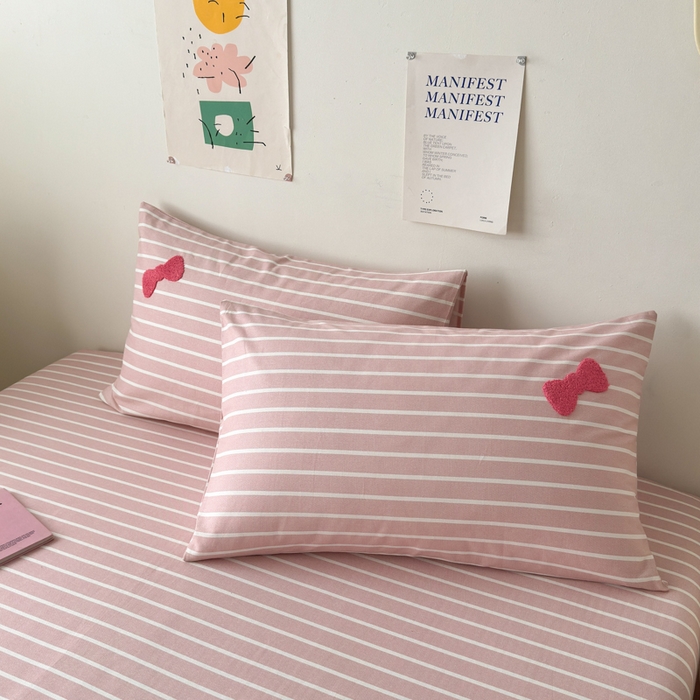 91家纺网 家纺一手货源 找家纺 如意朵 2025全棉老粗布刺绣床单系列 小可爱