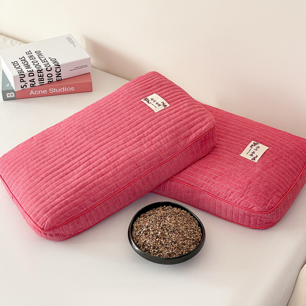 91家纺网 家纺一手货源 找家纺 （总）卓昌枕芯 2025新款韩式磨毛水洗棉面包荞麦枕头枕芯