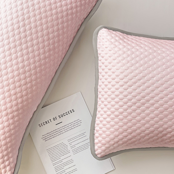 91家纺网 家纺一手货源 找家纺 （总）卓昌枕芯 2025新款夏天冰豆豆冰丝枕套新款家用一对装枕芯套学生宿舍单只整头套