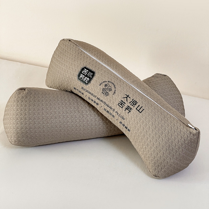 91家纺网 家纺一手货源 找家纺 卓昌枕芯 2025新款大凉山苦荞麦枕头枕芯 苦荞三角枕-咖