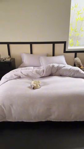 91家纺网 家纺一手货源 找家纺 窝米 2025春季新品全棉双层纱油画风花卉四件套系列（梦境花园、花研巧语） 莓瑰语