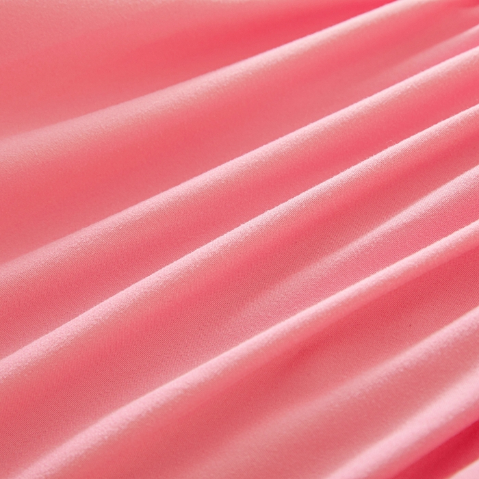 91家纺网 家纺一手货源 找家纺 怡源梦 2025新款蝶恋系列亲肤棉夹棉床笠 粉色