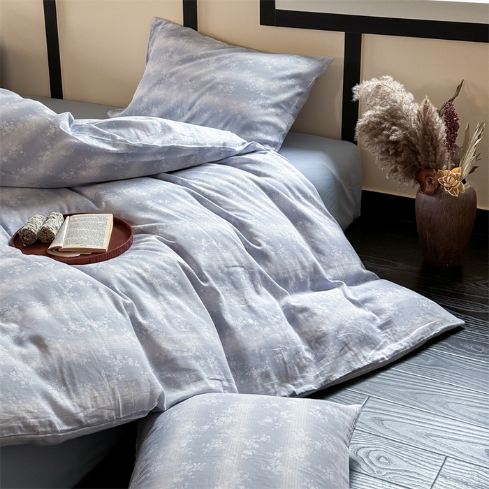 91家纺网 家纺一手货源 找家纺 窝米 2025春季新品全棉双层纱油画风花卉四件套系列（梦境花园、花研巧语） 雾幸