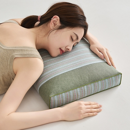 乐可 2025新款3D条纹方枕 3D方枕L5427新兰【单只】