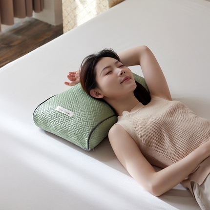 她喜爱枕芯 2025新款凉感护颈荞麦枕 绿色