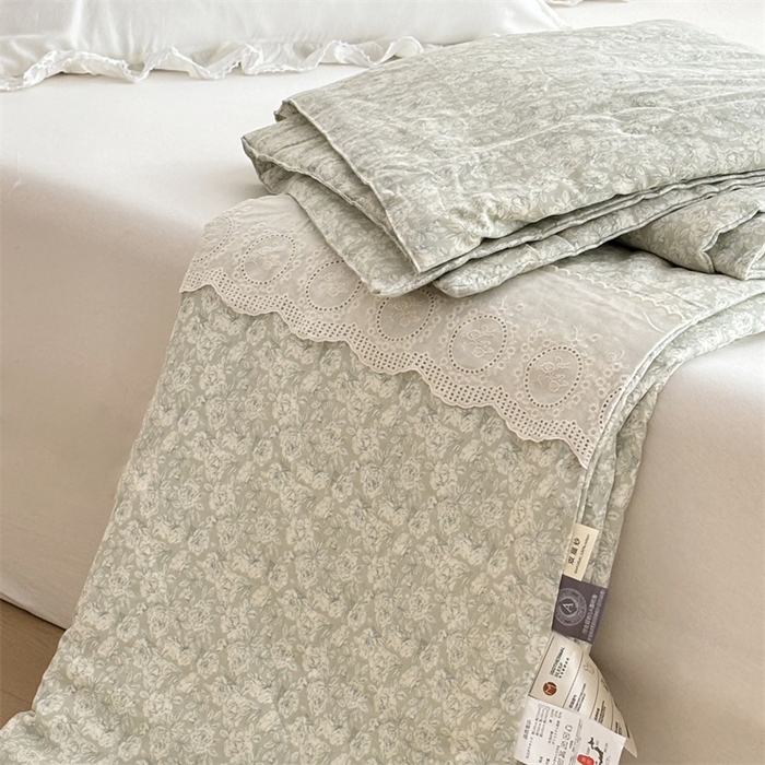 91家纺网 家纺一手货源 找家纺 （总）久典家居 2025新款全棉有氧双层纱夏被