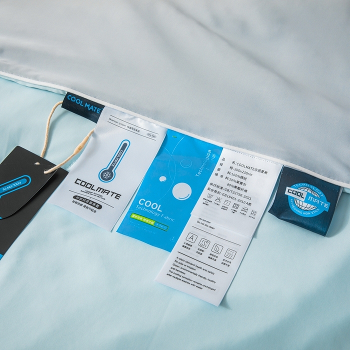 91家纺网 家纺一手货源 找家纺 凌云家纺 2025新款100%锦伦冰丝夏被空调被 灰蓝