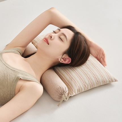 乐可 2025新款3D条纹牵引组合枕 3D组合L5427卡其【单只】