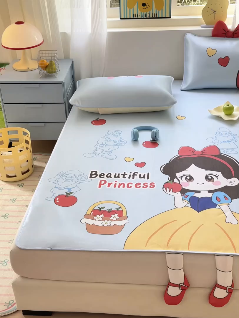 91家纺网 家纺一手货源 找家纺 （总）一霖家纺 2025新款大版300D冰藤席席子凉席三件套