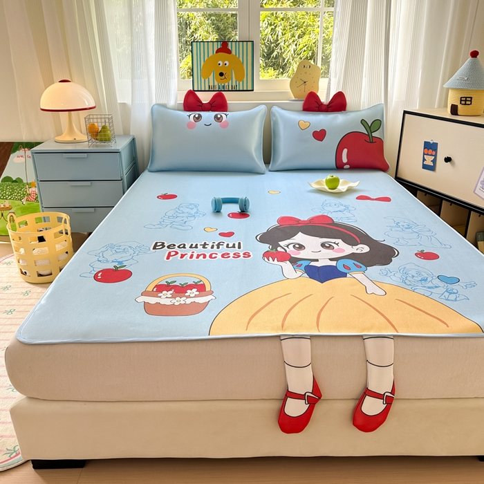 91家纺网 家纺一手货源 找家纺 （总）一霖家纺 2025新款大版300D冰藤席席子凉席三件套