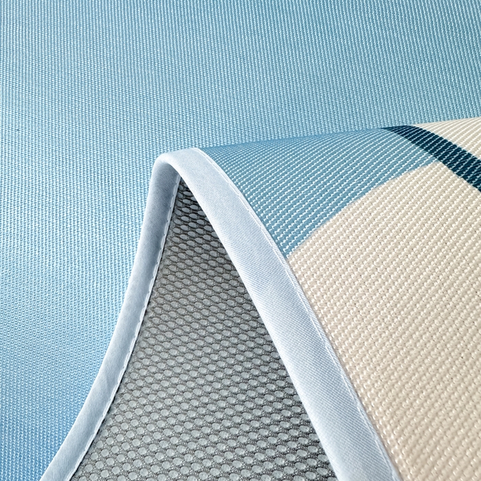 91家纺网 家纺一手货源 找家纺 一霖家纺 2025新款大版300D冰藤席席子凉席三件套 嗨皮鸭