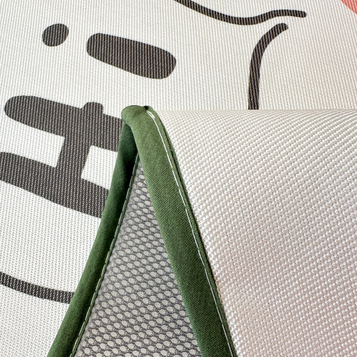 91家纺网 家纺一手货源 找家纺 一霖家纺 2025新款大版300D冰藤席席子凉席三件套 好奇巴拉