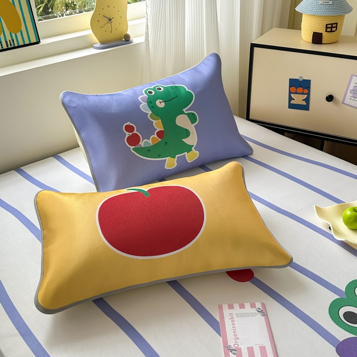 91家纺网 家纺一手货源 找家纺 一霖家纺 2025新款大版300D冰藤席席子凉席三件套 快乐小龙