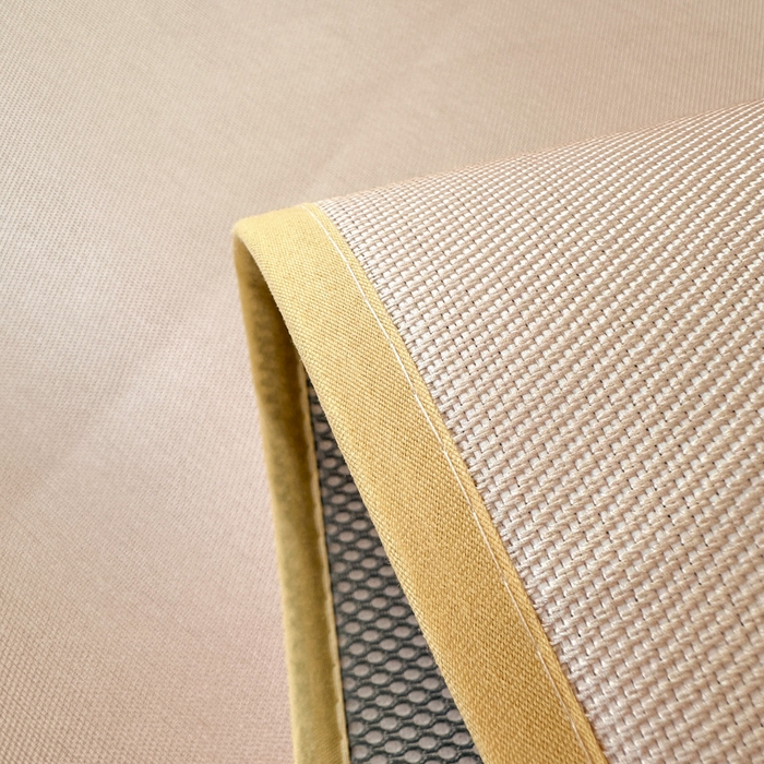 91家纺网 家纺一手货源 找家纺 一霖家纺 2025新款大版300D冰藤席席子凉席三件套 小浣熊