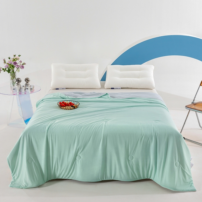 91家纺网 家纺一手货源 找家纺 （总）世爵2025新款氨纶纯色凉感丝夏被被子被芯变凉空调被