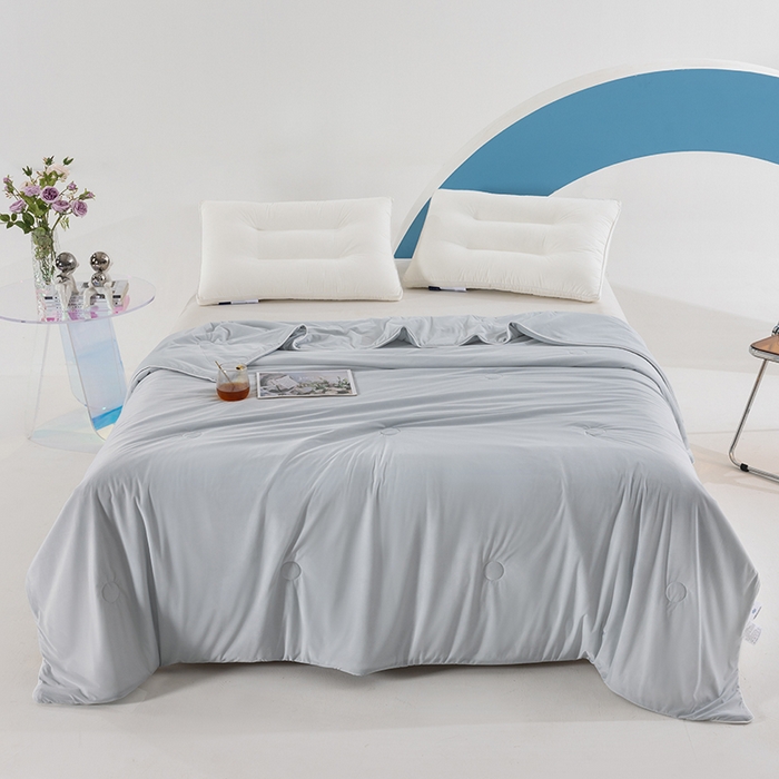 91家纺网 家纺一手货源 找家纺 （总）世爵2025新款氨纶纯色凉感丝夏被被子被芯变凉空调被