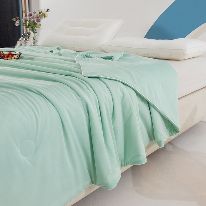 91家纺网 家纺一手货源 找家纺 （总）世爵2025新款氨纶纯色凉感丝夏被被子被芯变凉空调被