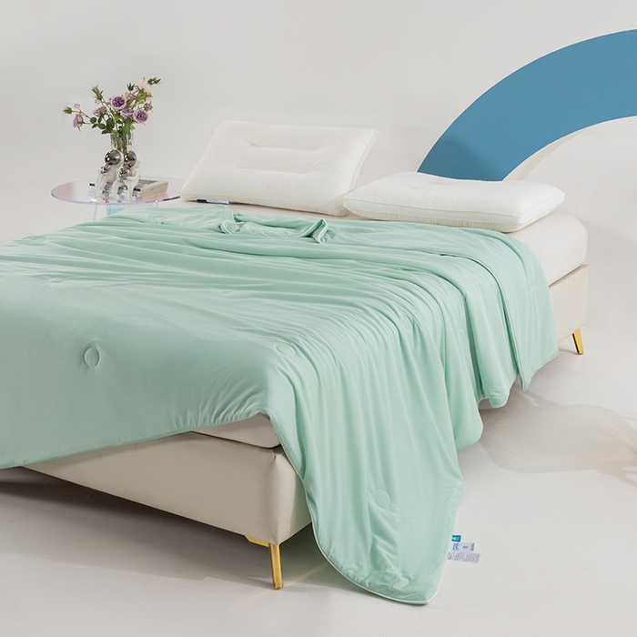 91家纺网 家纺一手货源 找家纺 （总）世爵2025新款氨纶纯色凉感丝夏被被子被芯变凉空调被