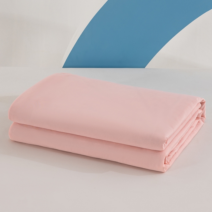 91家纺网 家纺一手货源 找家纺 世爵2025新款氨纶纯色凉感丝夏被被子被芯变凉空调被 粉黛玉拼灰