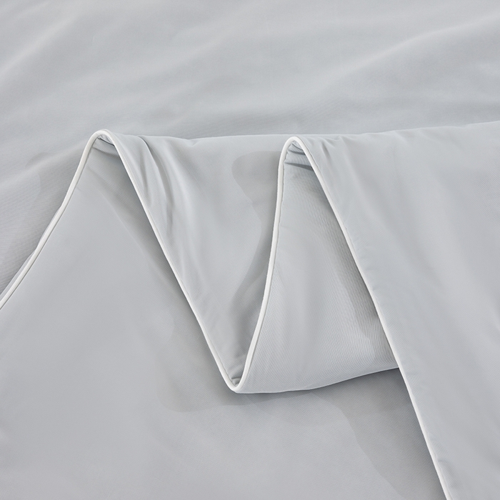 91家纺网 家纺一手货源 找家纺 世爵2025新款氨纶纯色凉感丝夏被被子被芯变凉空调被 高级灰