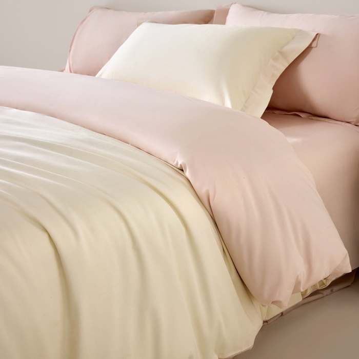 91家纺网 家纺一手货源 找家纺 （总）丞音家纺 2025新款A类纯色高档礼盒包装双股高支蜜贡缎100s长绒棉四件套纯棉被套床单