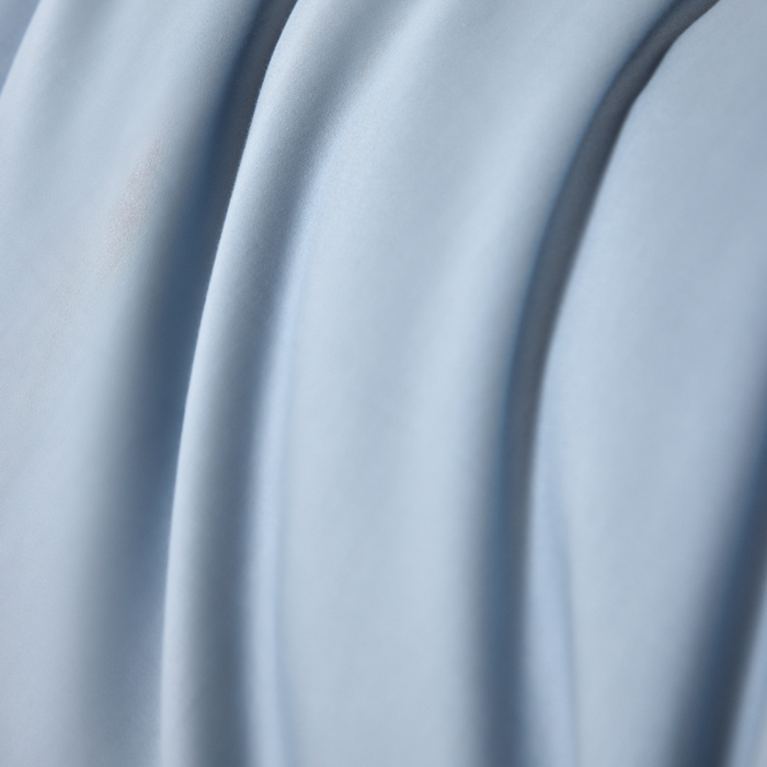 91家纺网 家纺一手货源 找家纺 丞音家纺 2025新款A类纯色高档礼盒包装双股高支蜜贡缎100s长绒棉四件套纯棉被套床单 洛克-碧空蓝拼粉