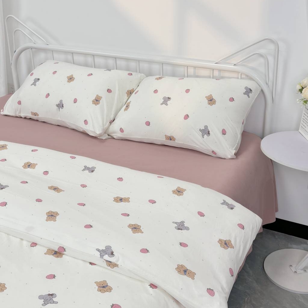 91家纺网 家纺一手货源 找家纺 （总）梦可莱家居 2025春夏新款全棉纯棉针织棉印花四件套