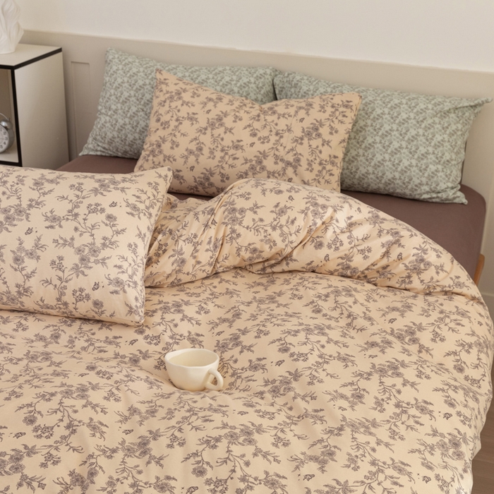 91家纺网 家纺一手货源 找家纺 （总）梦可莱家居 2025春夏新款全棉纯棉针织棉印花四件套