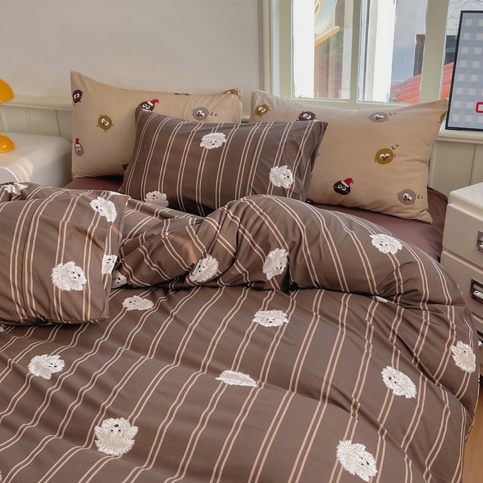 91家纺网 家纺一手货源 找家纺 （总）梦可莱家居 2025春夏新款全棉纯棉针织棉印花四件套