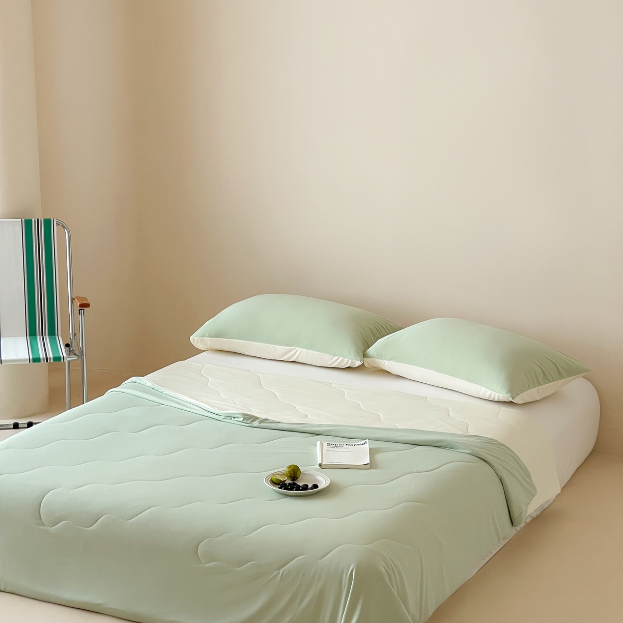 91家纺网 家纺一手货源 找家纺 （总）觅糖家纺 2025春夏新款亲肤纯色雪糕夏被夏凉被空调被