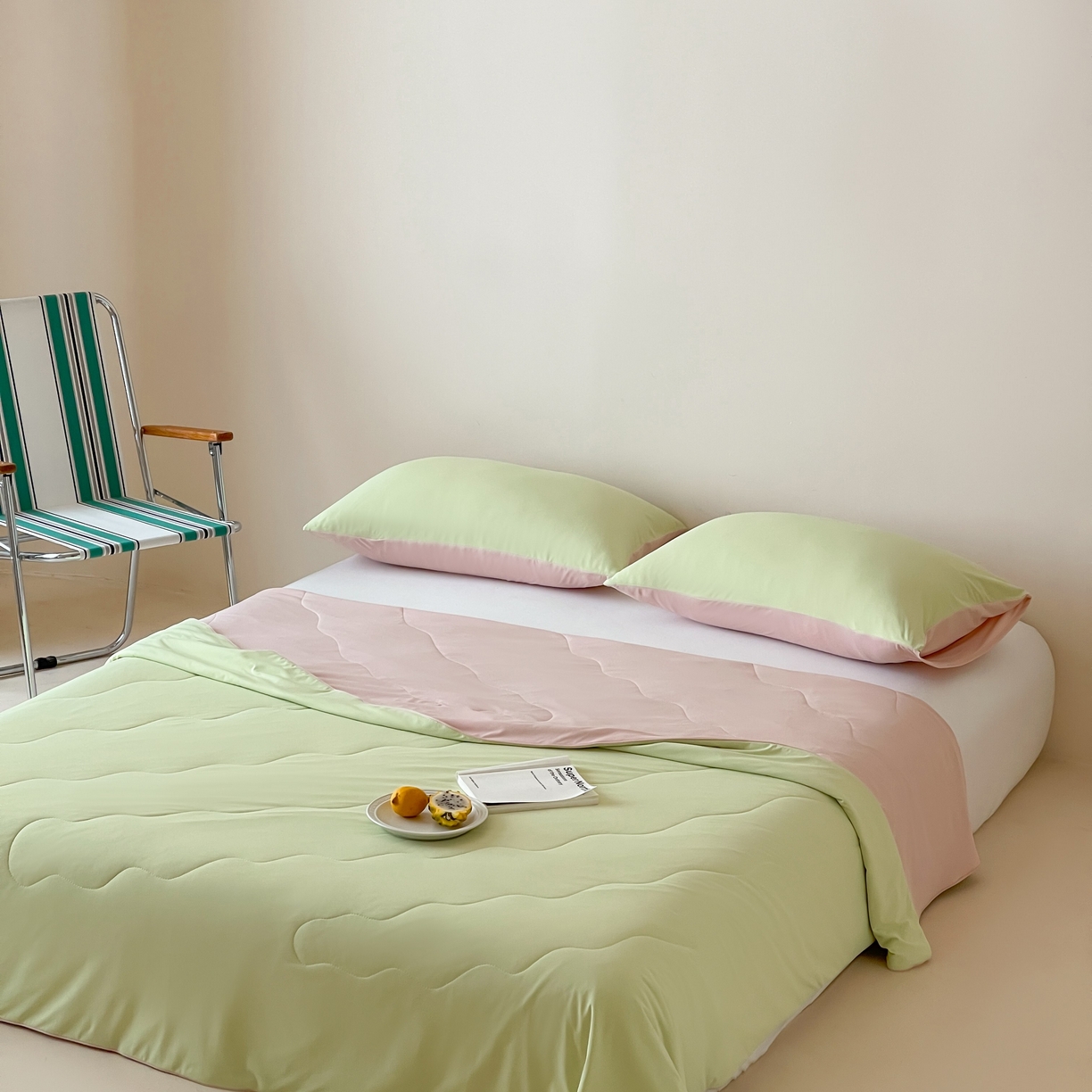 91家纺网 家纺一手货源 找家纺 （总）觅糖家纺 2025春夏新款亲肤纯色雪糕夏被夏凉被空调被