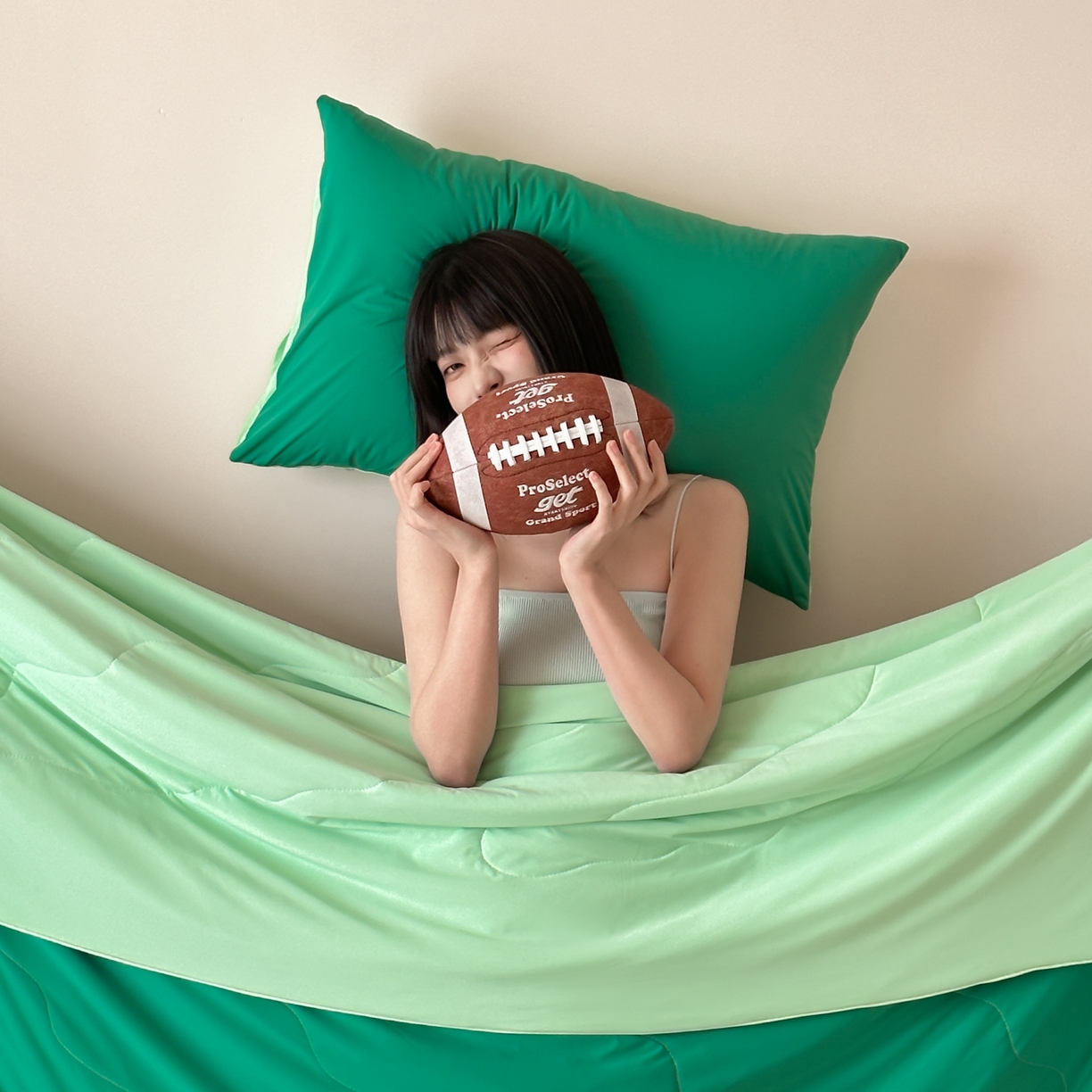 91家纺网 家纺一手货源 找家纺 觅糖家纺 2025春夏新款亲肤纯色雪糕夏被夏凉被空调被 薄荷绿