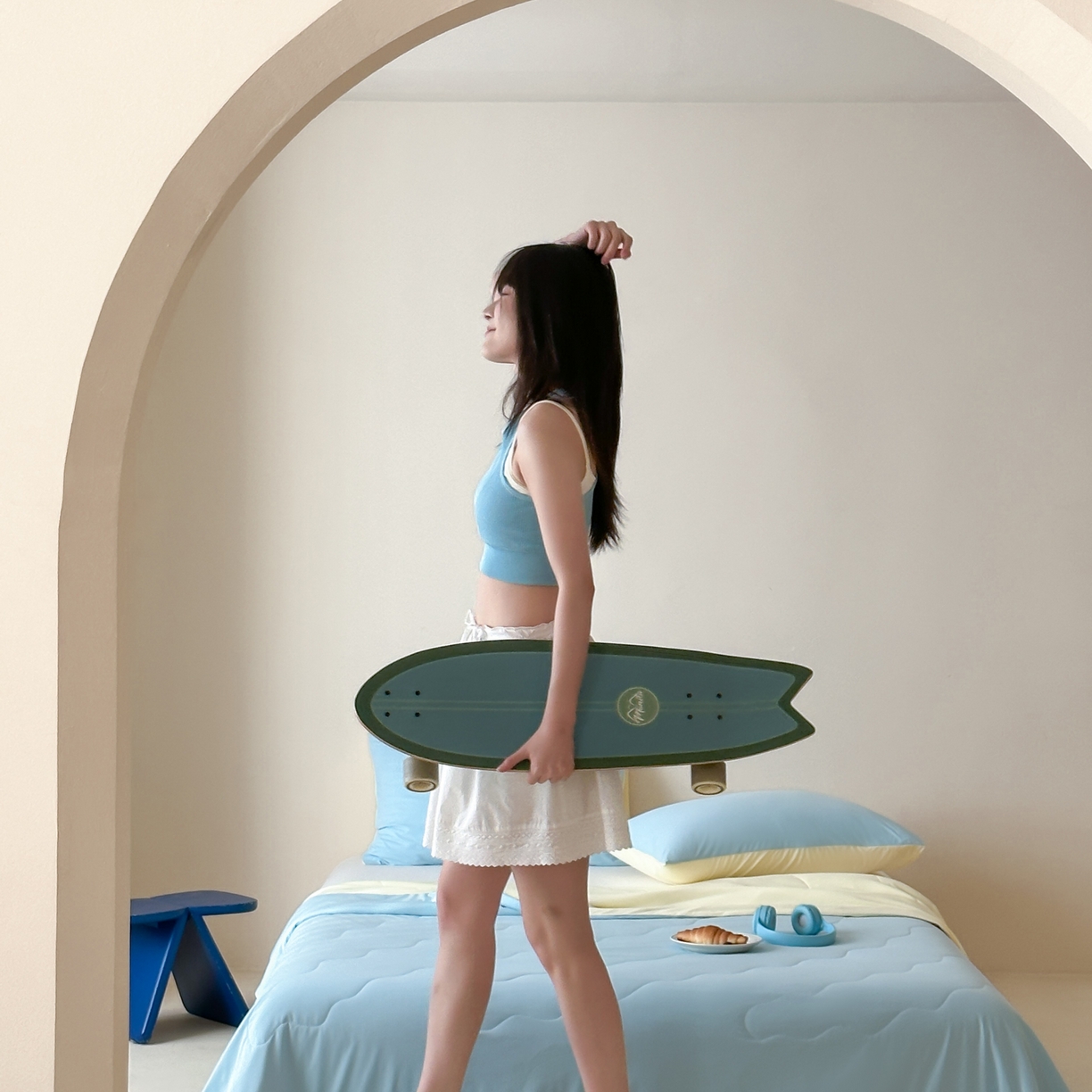 91家纺网 家纺一手货源 找家纺 觅糖家纺 2025春夏新款亲肤纯色雪糕夏被夏凉被空调被 奶油蓝