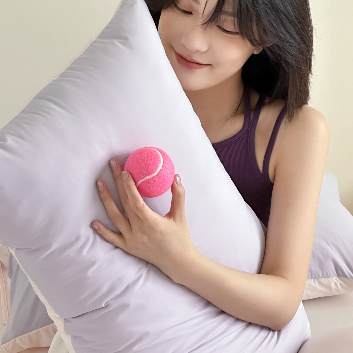 91家纺网 家纺一手货源 找家纺 觅糖家纺 2025春夏新款亲肤纯色雪糕夏被夏凉被空调被 绝绝紫