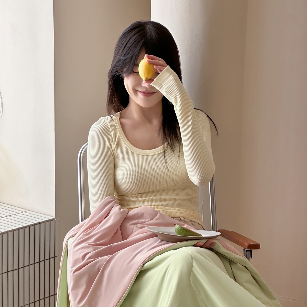 91家纺网 家纺一手货源 找家纺 觅糖家纺 2025春夏新款亲肤纯色雪糕夏被夏凉被空调被 荧光绿