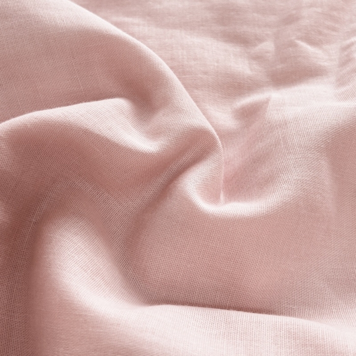 91家纺网 家纺一手货源 找家纺 金艾草2025新款纯色A类纯棉双层纱夏被四件套 粉色（手包边款）