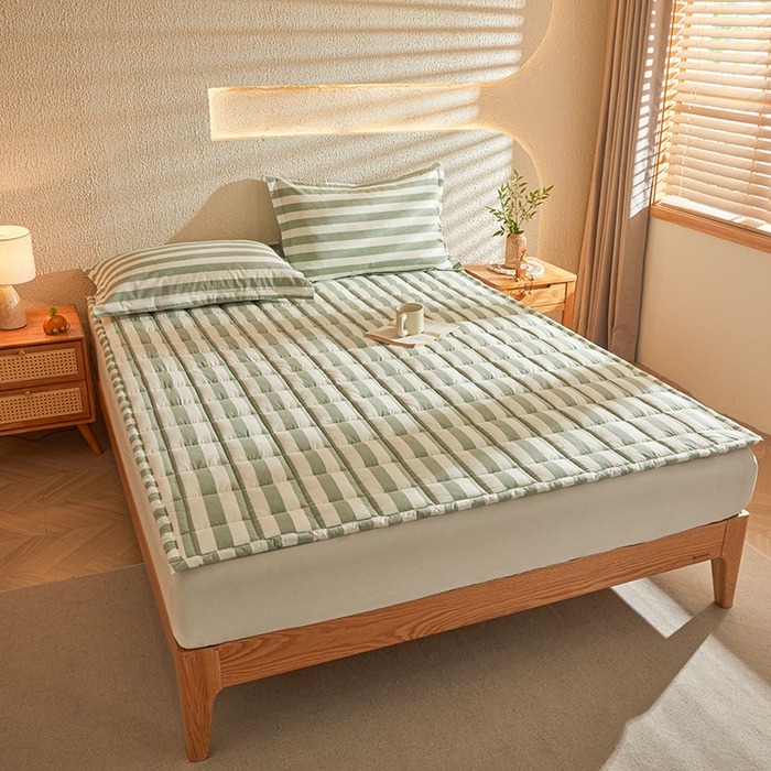 91家纺网 家纺一手货源 找家纺 （总）丽诺床垫 2025新款亲肤舒适全棉纯棉色织棉花床褥床垫