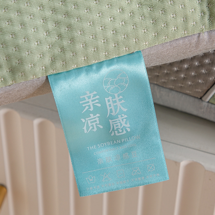91家纺网 家纺一手货源 找家纺 织布人2025新款荞麦枕夏季凉感豆豆荞麦枕茶香枕颈椎枕透气午睡枕头枕芯 满天星凉感椰树-灰色35*55cm（茶香枕)