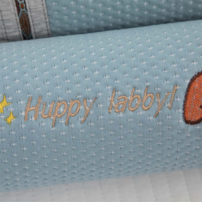 91家纺网 家纺一手货源 找家纺 织布人2025新款颈椎枕夏季凉感冰丝糖果牵引颈椎枕午睡枕护颈枕头枕芯 凉感糖果颈椎枕-小恐龙蓝色50*10*10cm