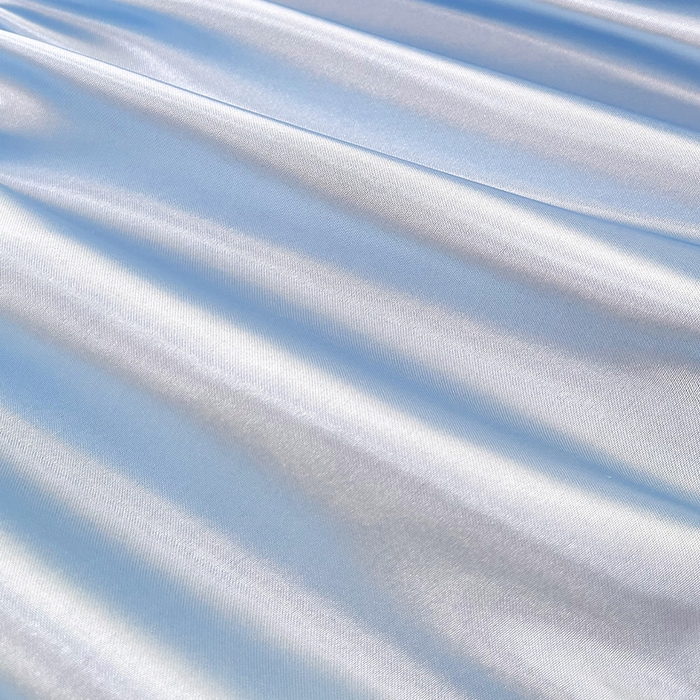 91家纺网 家纺一手货源 找家纺 罗艺轩 2025新款PE中分子凉感软凉席席子床裙款 德拉庄园-天空蓝